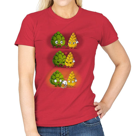 Combination Beer - Womens T-Shirts RIPT Apparel Small / Red