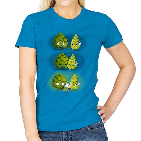 Combination Beer - Womens T-Shirts RIPT Apparel Small / Sapphire