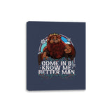 Come In and Know Me Better Man - Canvas Wraps Canvas Wraps RIPT Apparel 8x10 / Navy