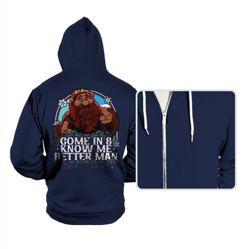 Come In and Know Me Better Man - Hoodies Hoodies RIPT Apparel Small / Navy
