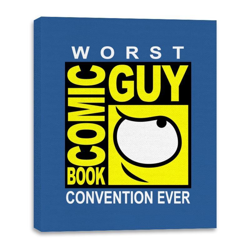 Comic Book Guy - Canvas Wraps Canvas Wraps RIPT Apparel 16x20 / Royal