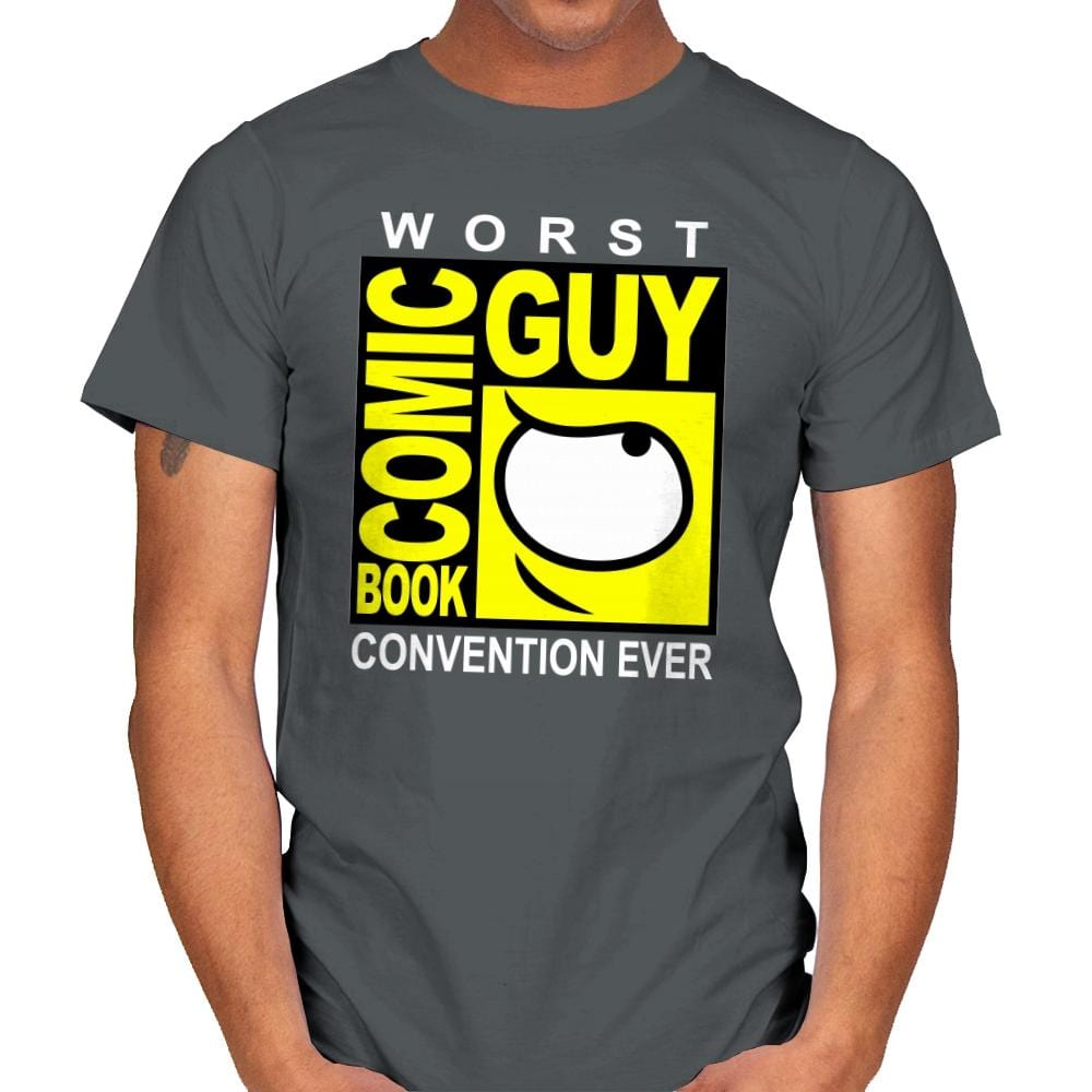 Comic Book Guy - Mens T-Shirts RIPT Apparel Small / Charcoal