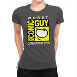 Comic Book Guy - Womens Premium T-Shirts RIPT Apparel Small / Heavy Metal