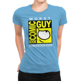 Comic Book Guy - Womens Premium T-Shirts RIPT Apparel Small / Turquoise