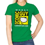 Comic Book Guy - Womens T-Shirts RIPT Apparel Small / Irish Green