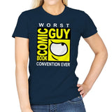 Comic Book Guy - Womens T-Shirts RIPT Apparel Small / Navy