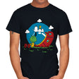 Comic Dog Extraterrestrial - Mens T-Shirts RIPT Apparel Small / Black