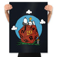 Comic Dog RPG d20 - Prints Posters RIPT Apparel 18x24 / Black