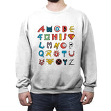 Comics Alphabet - Crew Neck Sweatshirt Crew Neck Sweatshirt RIPT Apparel