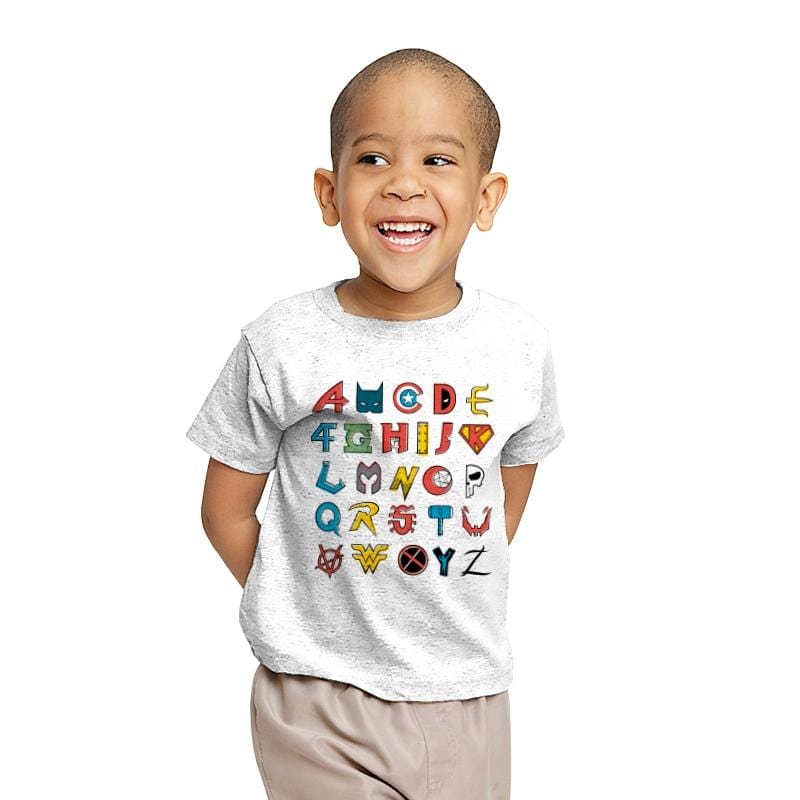 Comics Alphabet - Youth T-Shirts RIPT Apparel