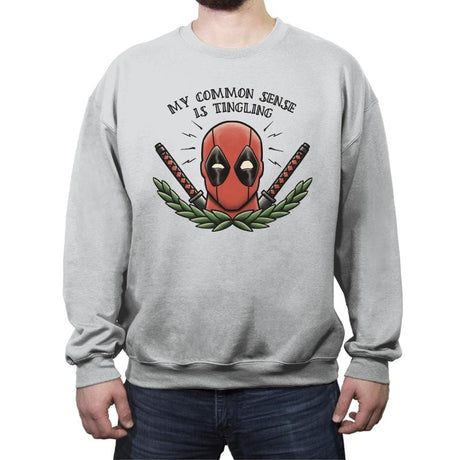 Common Sense - Crew Neck Sweatshirt Crew Neck Sweatshirt RIPT Apparel Small / Sport Gray