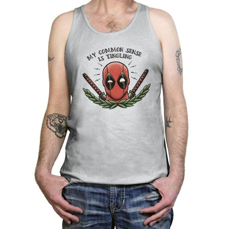 Common Sense - Tanktop Tanktop RIPT Apparel X-Small / Silver
