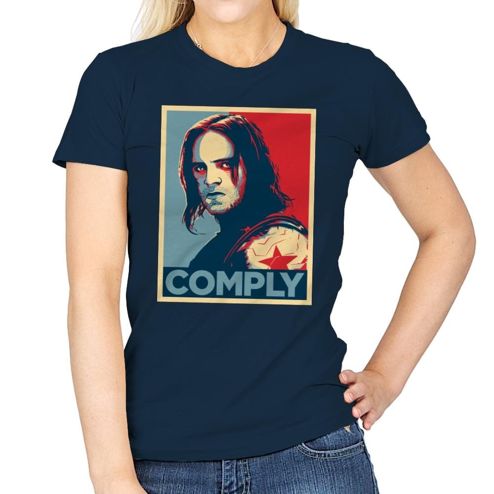 COMPLY - Womens T-Shirts RIPT Apparel Small / Navy
