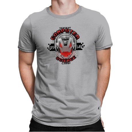 Computer Science Camp Exclusive - Mens Premium T-Shirts RIPT Apparel Small / Heather Grey