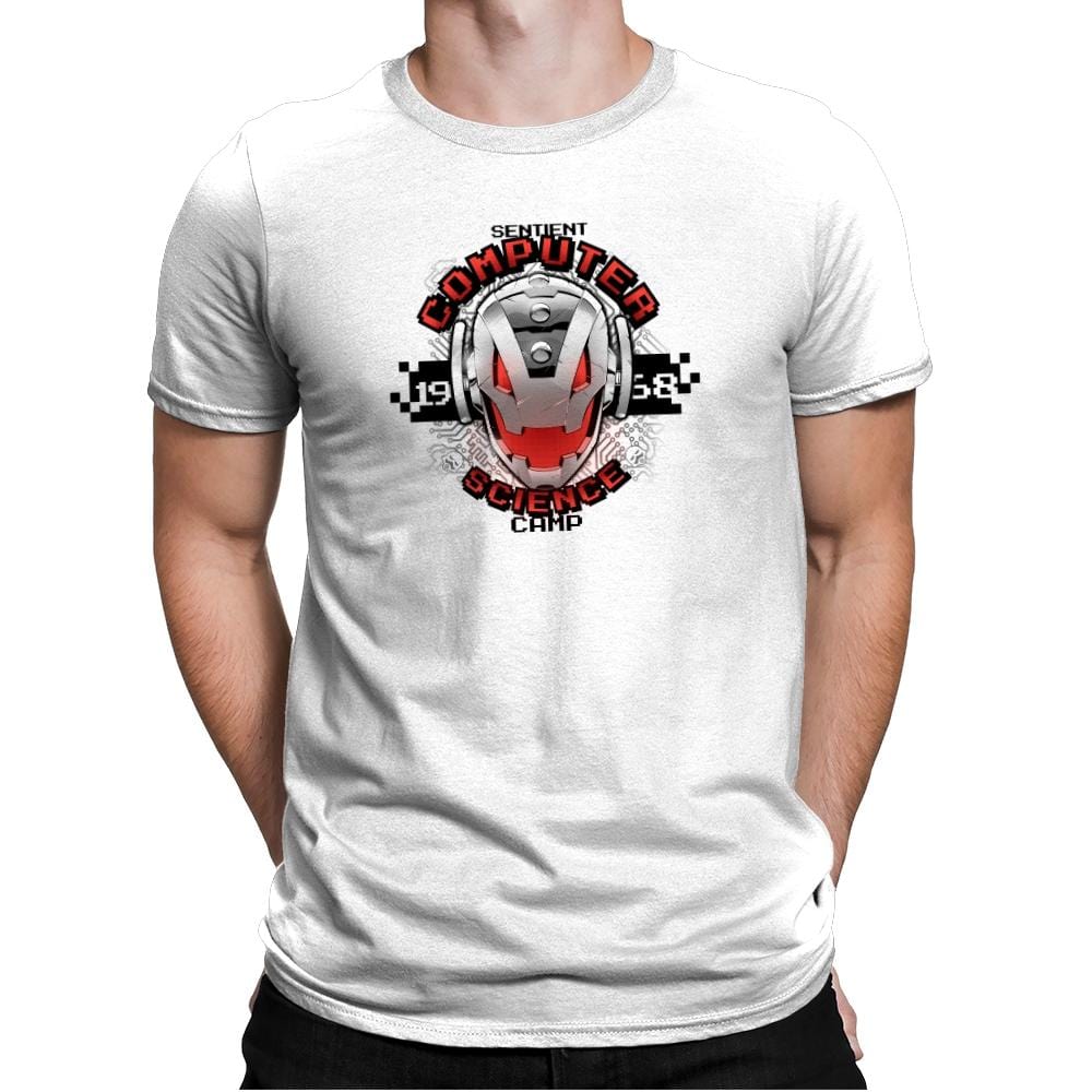 Computer Science Camp Exclusive - Mens Premium T-Shirts RIPT Apparel Small / White
