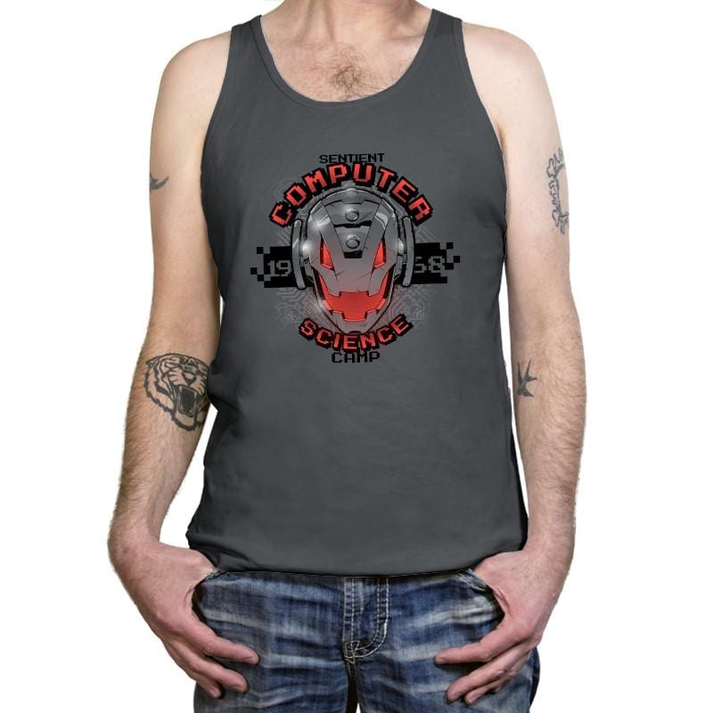 Computer Science Camp Exclusive - Tanktop Tanktop RIPT Apparel X-Small / Asphalt