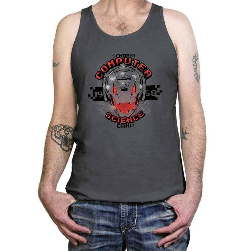 Computer Science Camp Exclusive - Tanktop Tanktop RIPT Apparel X-Small / Asphalt