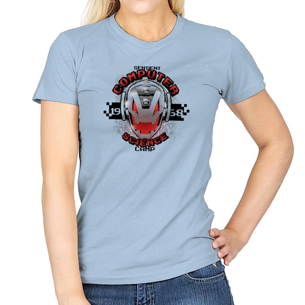 Computer Science Camp Exclusive - Womens T-Shirts RIPT Apparel Small / Light Blue