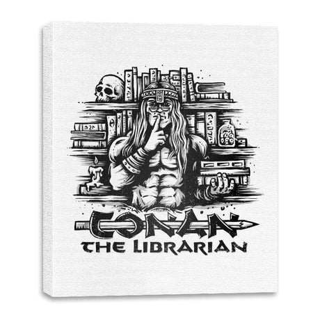 Conan the Librarian - Canvas Wraps Canvas Wraps RIPT Apparel 16x20 / White