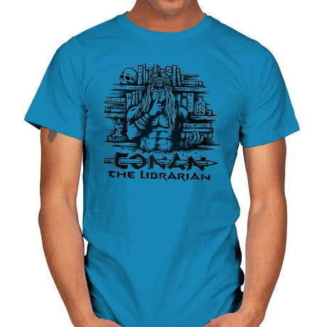 Conan the Librarian - Mens T-Shirts RIPT Apparel Small / Sapphire