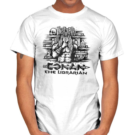 Conan the Librarian - Mens T-Shirts RIPT Apparel Small / White