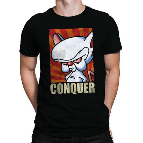 Conquer - Mens Premium T-Shirts RIPT Apparel Small / Black