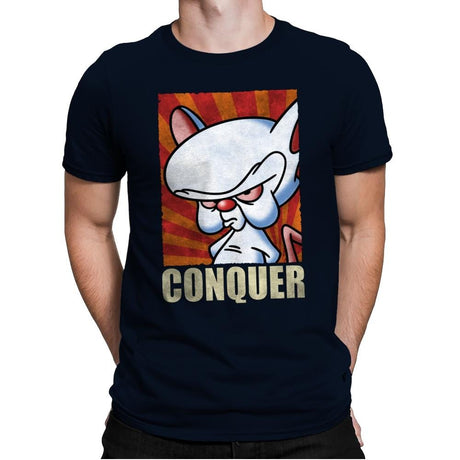 Conquer - Mens Premium T-Shirts RIPT Apparel Small / Midnight Navy