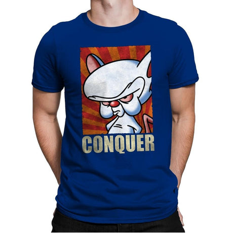 Conquer - Mens Premium T-Shirts RIPT Apparel Small / Royal
