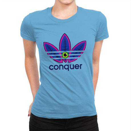 Conquer - Womens Premium T-Shirts RIPT Apparel Small / Turquoise