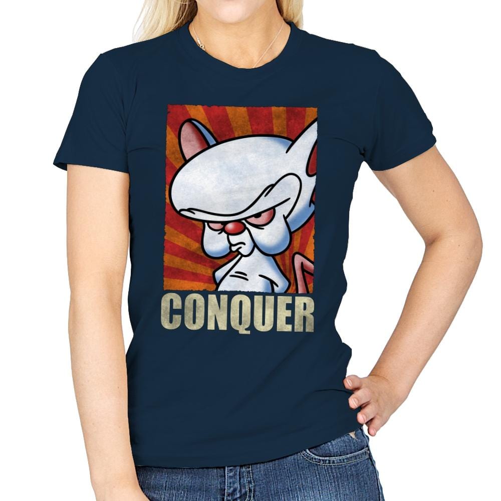 Conquer - Womens T-Shirts RIPT Apparel Small / Navy