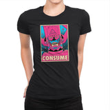 CONSUME Exclusive - Womens Premium T-Shirts RIPT Apparel Small / Black