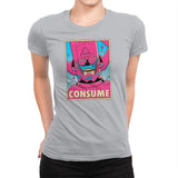 CONSUME Exclusive - Womens Premium T-Shirts RIPT Apparel Small / Heather Grey
