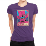 CONSUME Exclusive - Womens Premium T-Shirts RIPT Apparel Small / Purple Rush