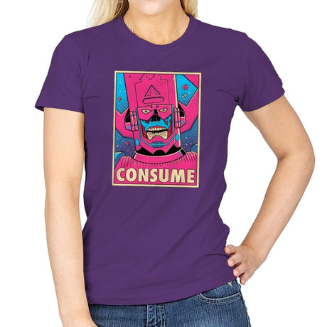 CONSUME Exclusive - Womens T-Shirts RIPT Apparel Small / Purple