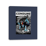 Consume Fiction - Canvas Wraps Canvas Wraps RIPT Apparel 11x14 / Navy