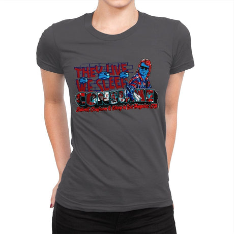 Consume & Obey in L.A. - Womens Premium T-Shirts RIPT Apparel Small / Heavy Metal