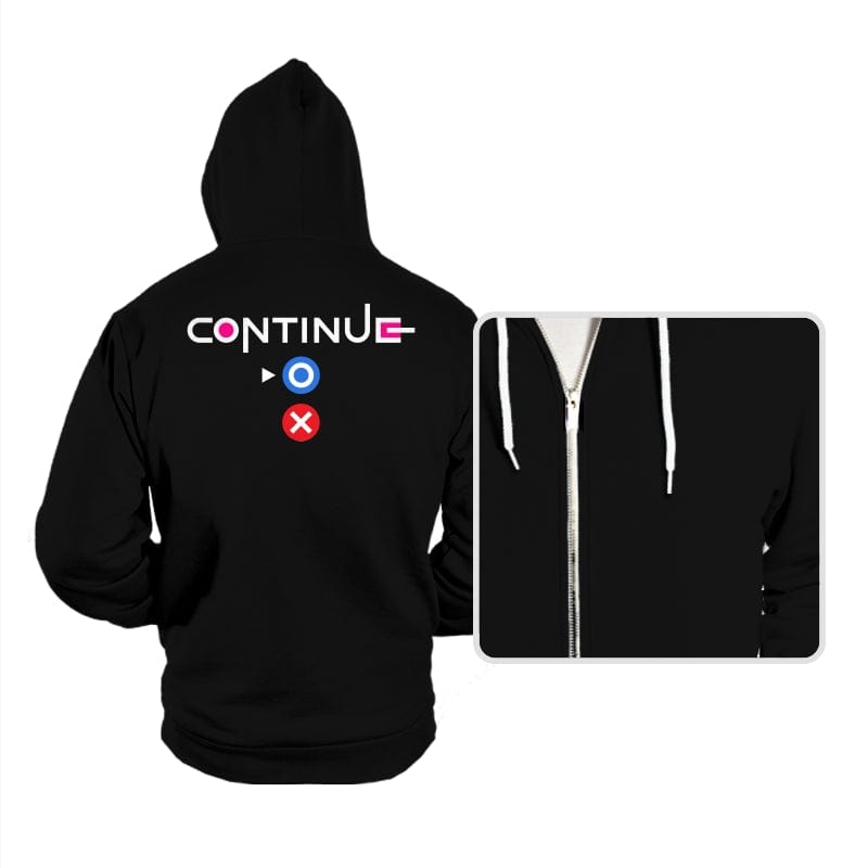 Continue - Hoodies Hoodies RIPT Apparel Small / Black