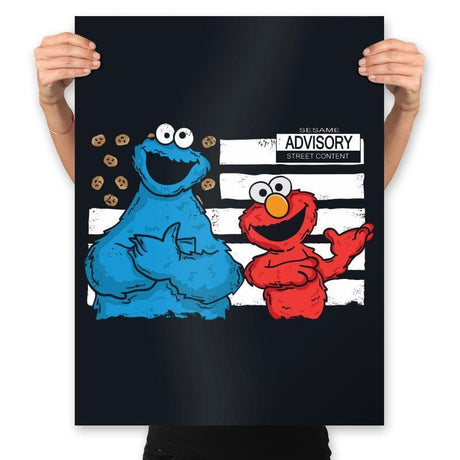 Cookie and El - Prints Posters RIPT Apparel 18x24 / Black