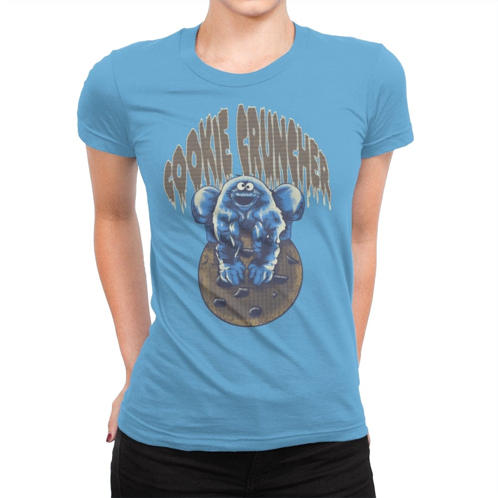 Cookie Cruncher - Womens Premium T-Shirts RIPT Apparel Small / Turquoise