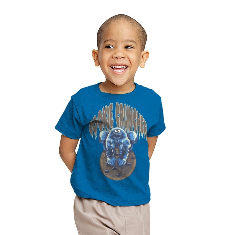 Cookie Cruncher - Youth T-Shirts RIPT Apparel X-small / Sapphire