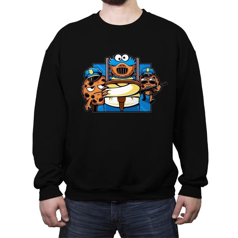 Cookie Devourer - Crew Neck Sweatshirt Crew Neck Sweatshirt RIPT Apparel Small / Black
