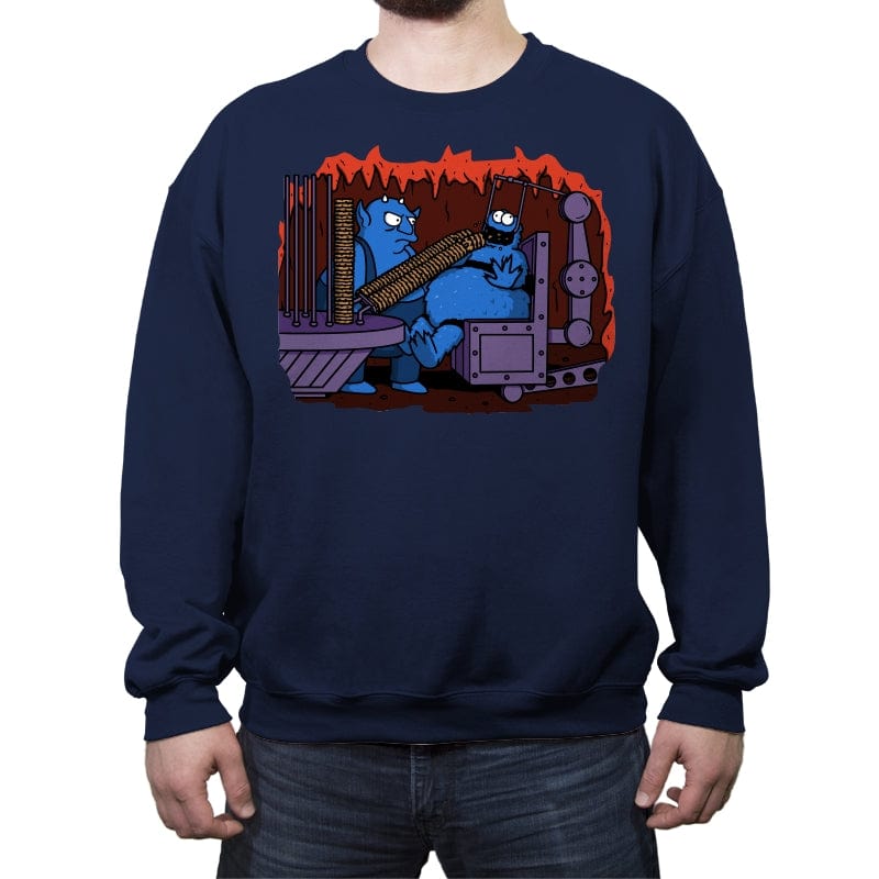 Cookie Hell! - Crew Neck Sweatshirt Crew Neck Sweatshirt RIPT Apparel Small / Navy