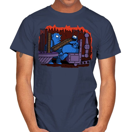 Cookie Hell! - Mens T-Shirts RIPT Apparel Small / Navy