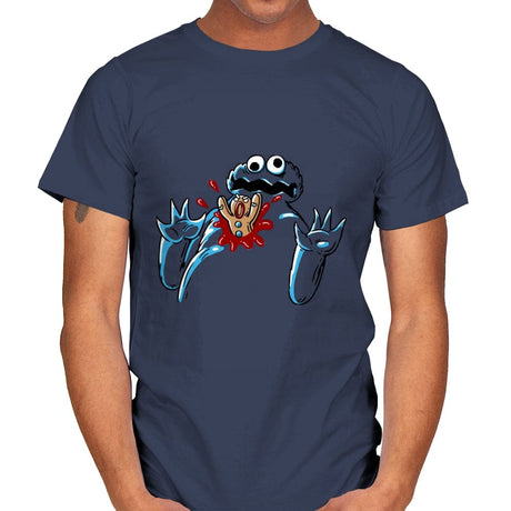 Cookie Strike Back - Mens T-Shirts RIPT Apparel Small / Navy