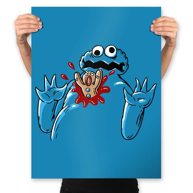 Cookie Strike Back - Prints Posters RIPT Apparel 18x24 / Sapphire