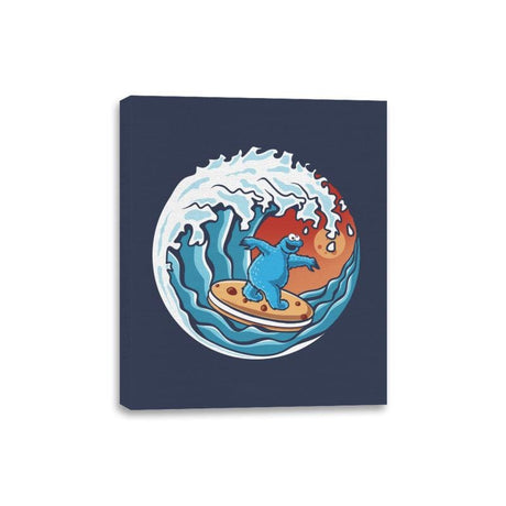 Cookie Surfing - Canvas Wraps Canvas Wraps RIPT Apparel 8x10 / Navy