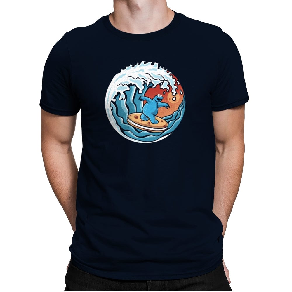 Cookie Surfing - Mens Premium T-Shirts RIPT Apparel Small / Midnight Navy