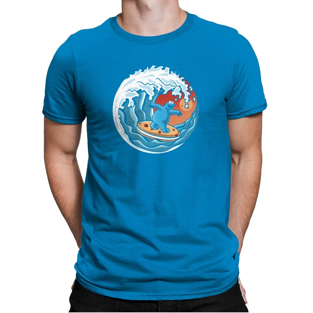 Cookie Surfing - Mens Premium T-Shirts RIPT Apparel Small / Turqouise