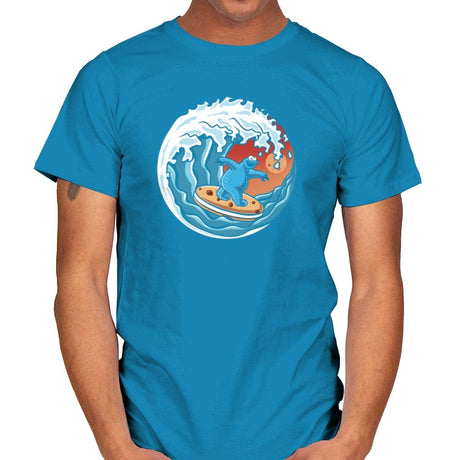 Cookie Surfing - Mens T-Shirts RIPT Apparel Small / Sapphire
