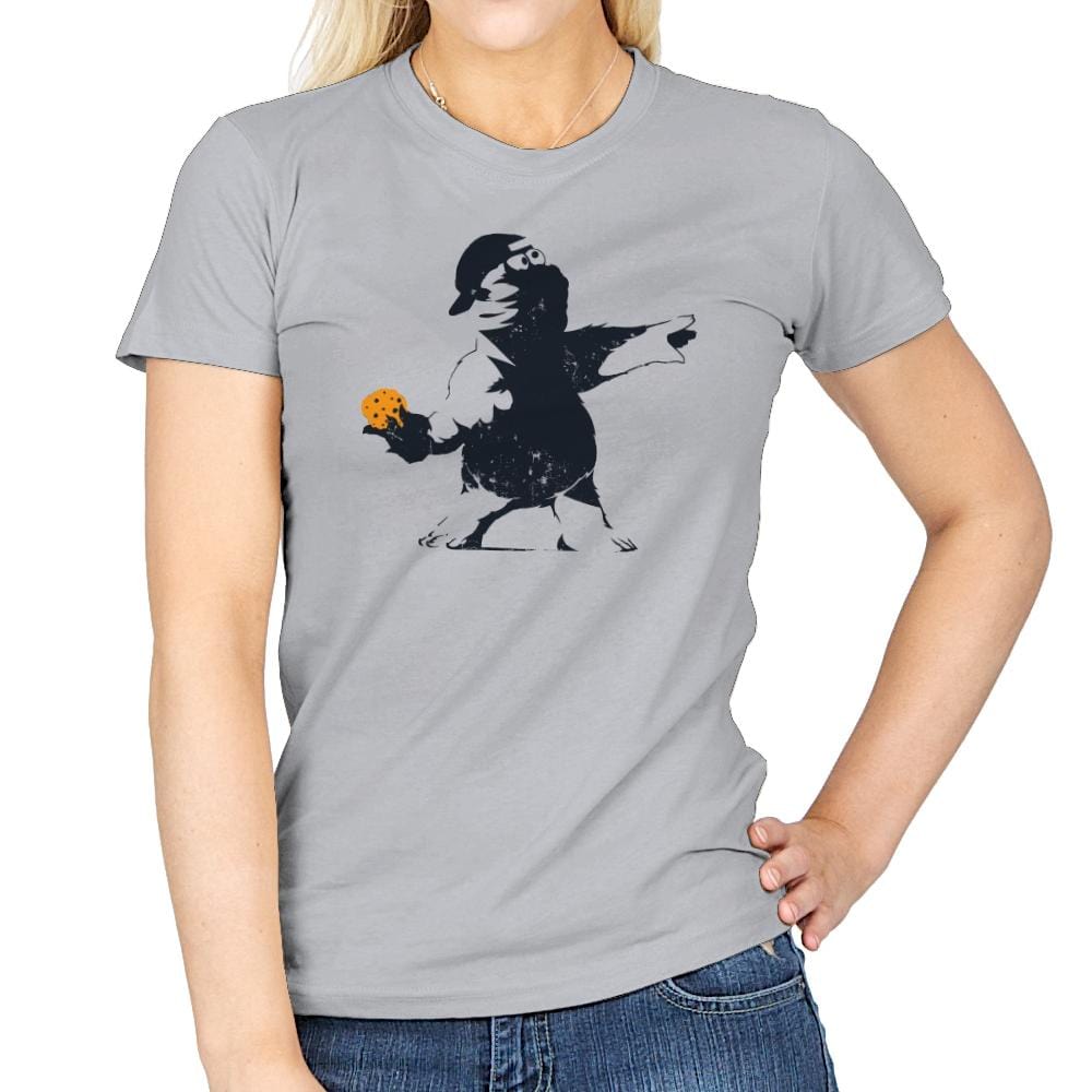 Cookie Thrower - Womens T-Shirts RIPT Apparel Small / Sport Grey